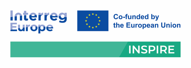 Interreg Europe programmas projekta INSPIRE logo